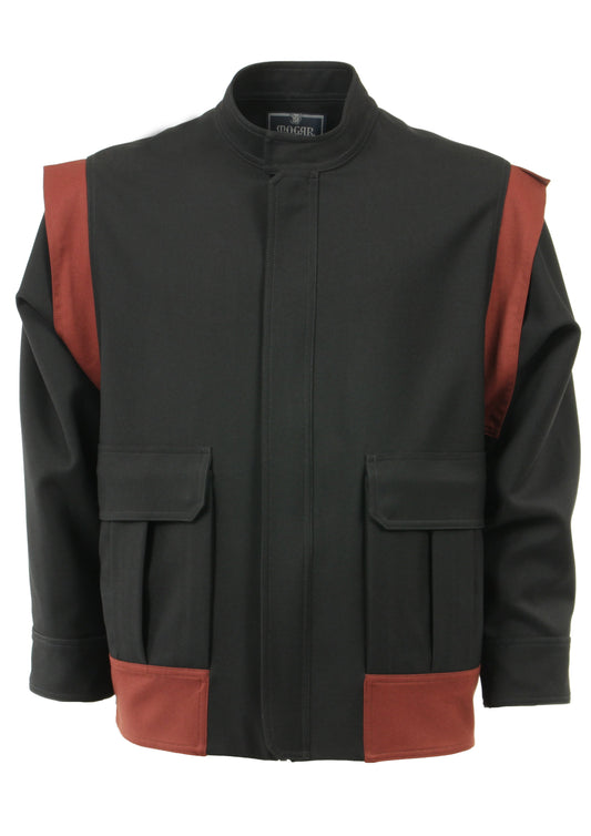 Albert Jacket Black & Terracotta
