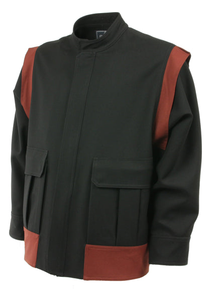 Albert Jacket Black &amp; Terracotta